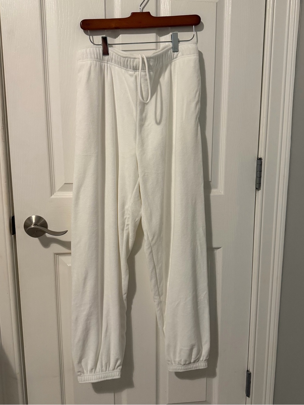 White sweatpants!